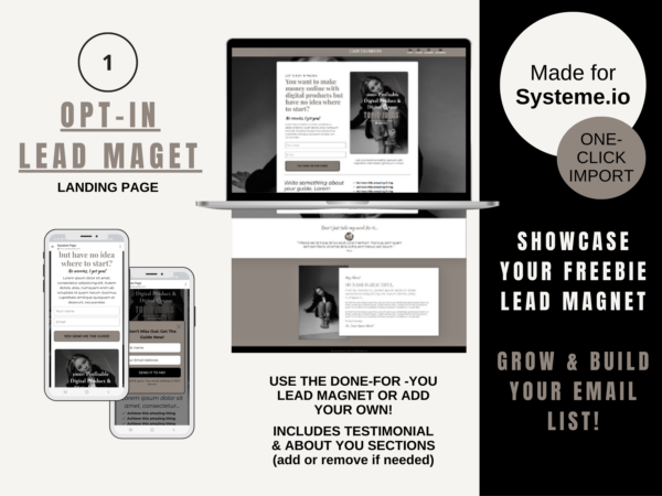 FREEBIE + LANDING PAGE TEMPLATE - Image 9