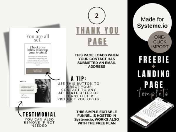 FREEBIE + LANDING PAGE TEMPLATE - Image 8